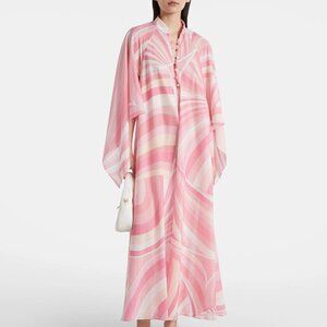 Emilio Pucci Iride cotton muslin print kaftan